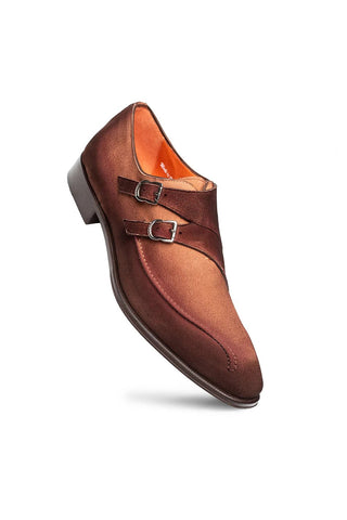 Mezlan Cascade Suede Double Monk-Strap