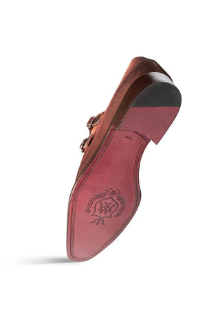 Mezlan Cascade Suede Double Monk-Strap
