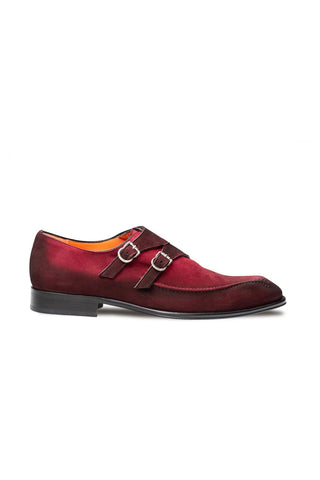 Mezlan Cascade Suede Double Monk-Strap