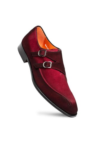 Mezlan Cascade Suede Double Monk-Strap