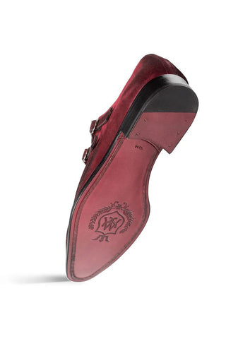 Mezlan Cascade Suede Double Monk-Strap