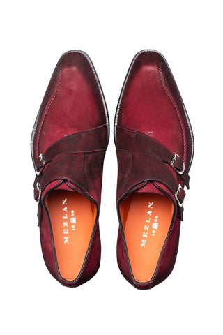 Mezlan Cascade Suede Double Monk-Strap