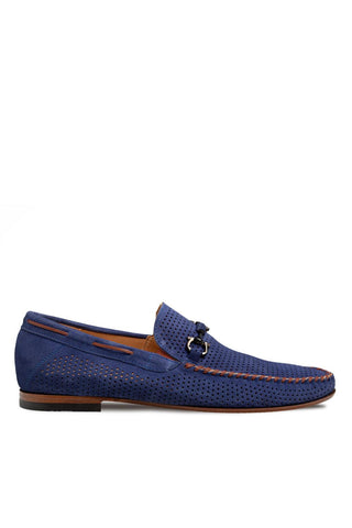 Mezlan Tarraco Perforated Suede Moccasin - view 1