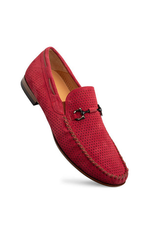 Mezlan Tarraco Perforated Suede Moccasin - view 5