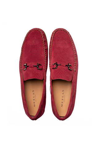 Mezlan Tarraco Perforated Suede Moccasin - view 9
