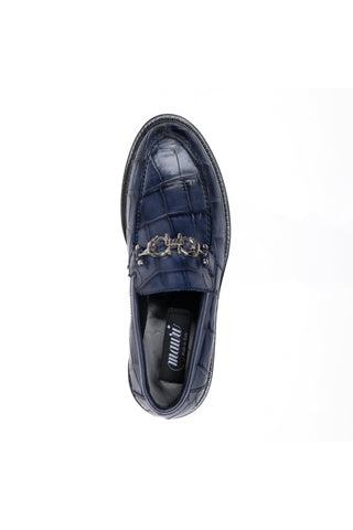 Mauri 1028/1 Chapel Exotic Alligator Skin & Calf-Skin Leather Horse-Bit Loafer (MA5697)-AmbrogioShoes