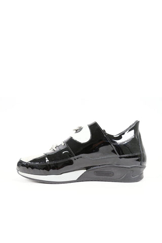Mauri 8575 Rouge Crocodile / Patent Sneakers-AmbrogioShoes