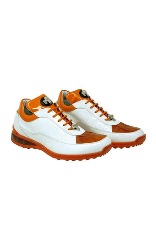 Mauri 8900/2 Bubble Exotic Crocodile Skin & Calf-Skin Patent Sneakers (MA5020)-AmbrogioShoes