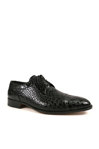 Mauri Brunelleschi Black Crocodile Oxfords (MA4628)-AmbrogioShoes