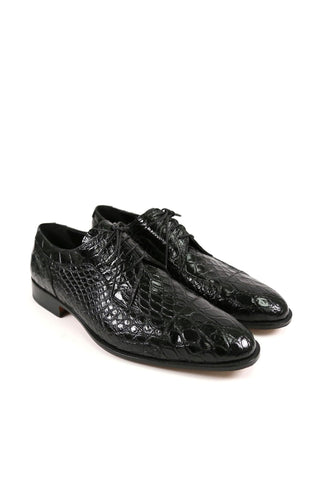 Mauri Brunelleschi Black Crocodile Oxfords (MA4628)-AmbrogioShoes