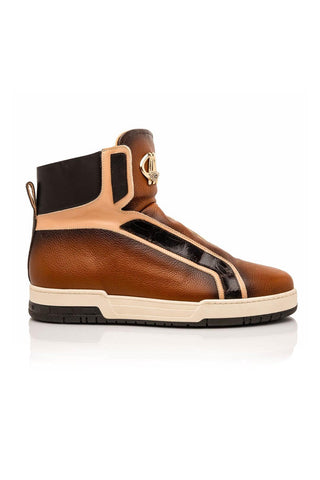 Mauri Sleek 8497 Exotic Crocodile / Time / Nappa Leather Sneakers (MA5650)-AmbrogioShoes