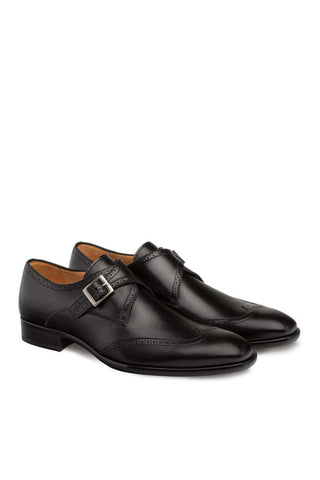 Mezlan Forest Calf-Skin Leather Single Monk-Strap 9268 (MZ3004)-AmbrogioShoes