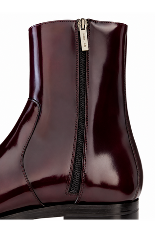 Mezlan Marques Burgundy Polished Leather High-Top Boots (MZ3655)-AmbrogioShoes