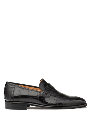 Mezlan Piccolo 4954-J Alligator Skin Split-Toe Penny Loafers (MZ3661)-AmbrogioShoes