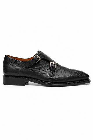 Mezlan SX4957-SP Ostrich / Lizard Double Monk-Strap-AmbrogioShoes