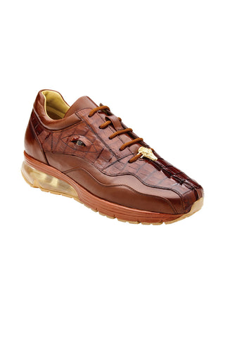 Belvedere Rex Crocodile & Leather Sneaker