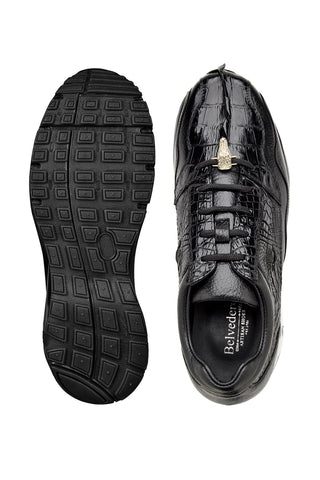 Belvedere Rex Crocodile & Leather Sneaker