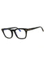 001 - shiny black/clear/blue-light block lens