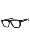 001 - shiny black/clear/blue-light block lens