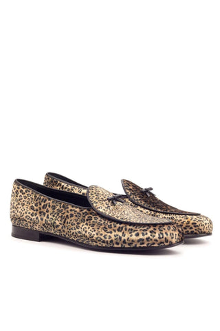 Ambrogio Beige Fabric Belgian Loafers (AMB1768)-AmbrogioShoes