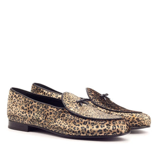 Ambrogio Beige Fabric Belgian Loafers (AMB1768)-AmbrogioShoes