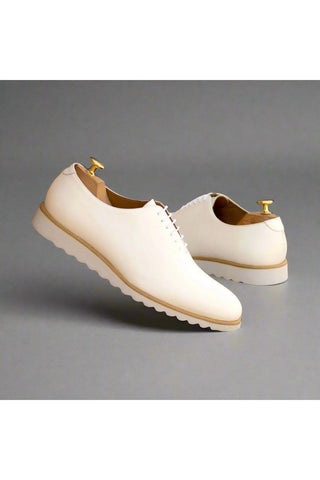 Ambrogio Bespoke Custom White Box Leather Wholecut Oxfords (AMB2176)-AmbrogioShoes