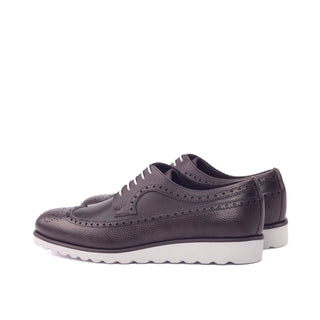 Ambrogio 3105 Bespoke Custom Men's Shoes Dark Brown Full Grain / Calf-Skin Leather Longwing Oxfords (AMB1724)-AmbrogioShoes