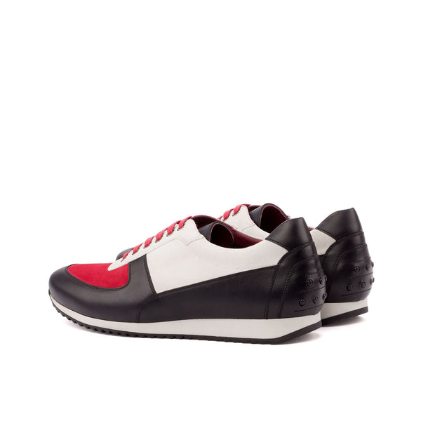 Ambrogio 3544 Bespoke Custom Men's Shoes Three-Tone Suede / Calf-Skin Leather Corsini Casual Sneakers (AMB1602)-AmbrogioShoes