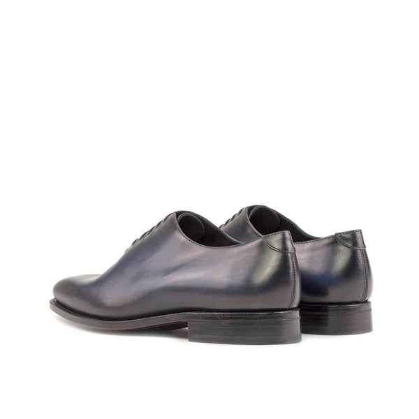 Ambrogio Bespoke Men's Shoes Navy Calf-Skin Leather Whole-cut Oxfords (AMB2366)-AmbrogioShoes