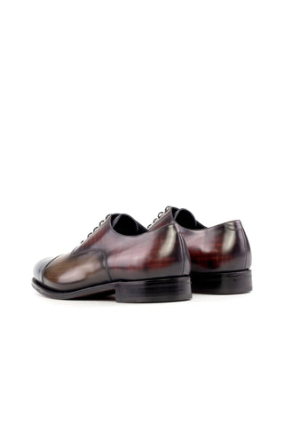 Ambrogio Bespoke Multi-Color Patina Leather Lace-Up Oxfords (AMB2280)-AmbrogioShoes
