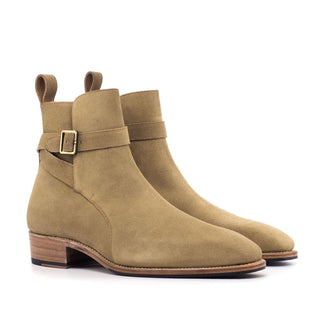 Ambrogio Camel Suede Jophpur Boots (AMB1754)-AmbrogioShoes