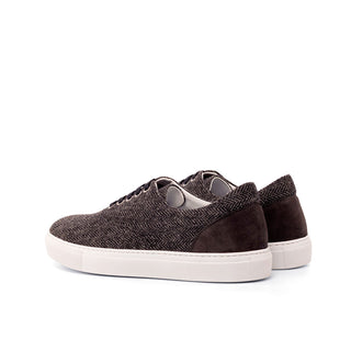 Ambrogio Gray Fabric / Suede Casual Sneakers (AMB2058)-AmbrogioShoes