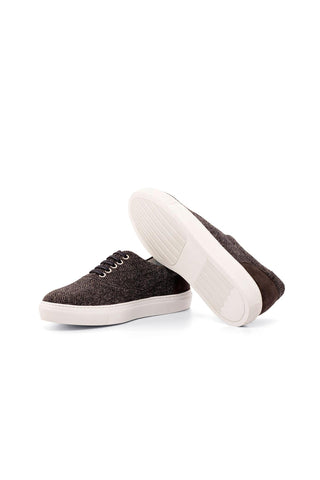 Ambrogio Gray Fabric / Suede Casual Sneakers (AMB2058)-AmbrogioShoes
