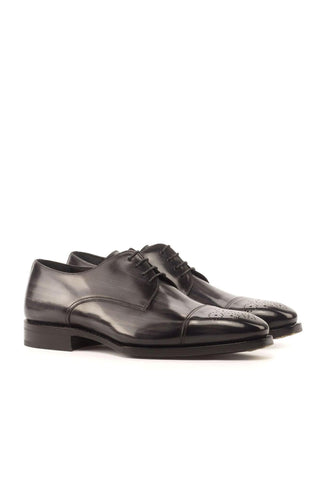 Ambrogio Gray Patina Leather Derby (AMB1736)-AmbrogioShoes
