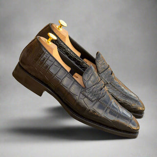 Ambrogio Gray Patina Leather Oxfords (AMB1742)-AmbrogioShoes