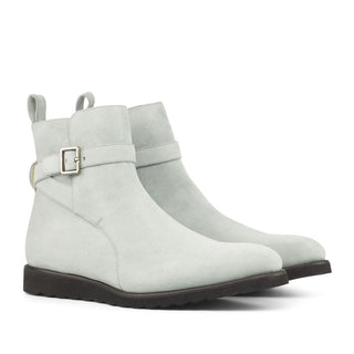 Ambrogio Gray Suede Jodhpur Boots (AMB1496)-AmbrogioShoes