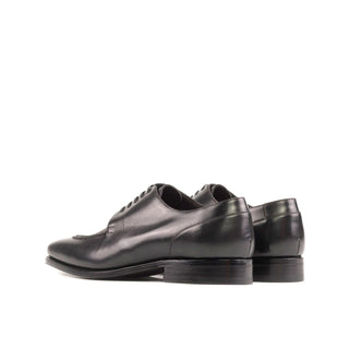 Ambrogio Handmade Black Calf-Skin Leather Derby Split-Toe (AMB2370)-AmbrogioShoes