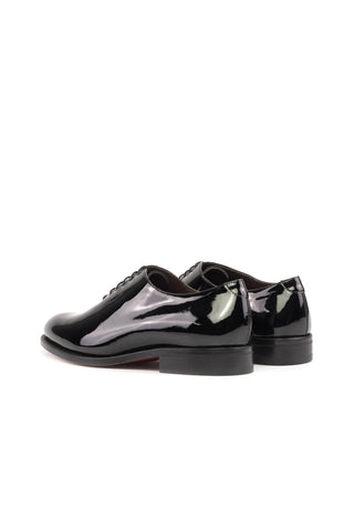 Ambrogio Handmade Black Patent Wholecut Formal Oxfords (AMB2327)-AmbrogioShoes