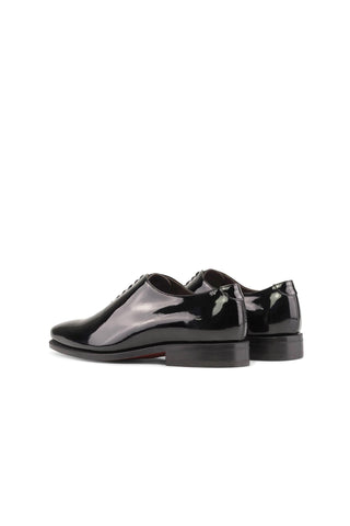 Ambrogio Handmade Black Patent Wholecut Oxfords (AMB2386)-AmbrogioShoes