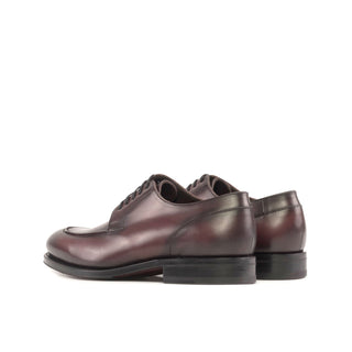 Ambrogio Handmade Burgundy Calf-Skin Leather Derby Split Toe (AMB2306)-AmbrogioShoes