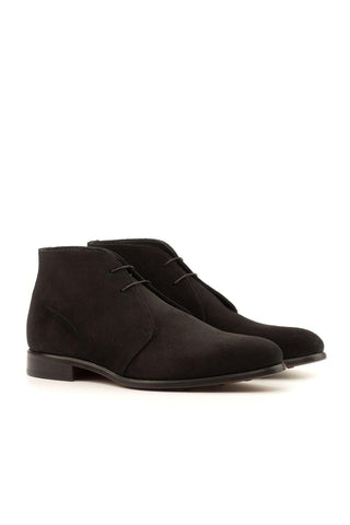 Ambrogio Handmade Custom Black Suede Chukka Boots (AMB1989)-AmbrogioShoes