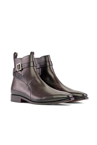 Ambrogio Handmade Dark Brown Calf-Skin Leather Jodhpur Boots (AMB2309)-AmbrogioShoes