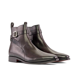 Ambrogio Handmade Dark Brown Calf-Skin Leather Jodhpur Boots (AMB2309)-AmbrogioShoes