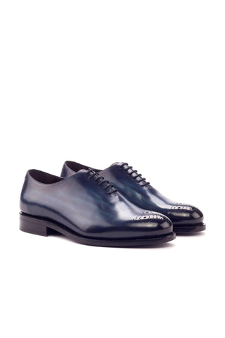 Ambrogio Handmade Men's Handmade Custom Made Shoes Denim Blue Patina Leather Oxfords (AMB1305) Ambrogio Handmade Men's Handmade Custom Made Shoes Denim Blue Patina Leather Oxfords (AMB1305)