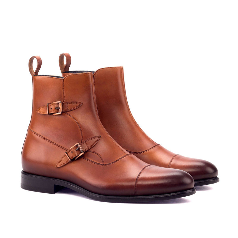 Ambrogio 3218 Men's Shoes Brown Calf-Skin Leather Octavian Boots (AMB1072)-AmbrogioShoes