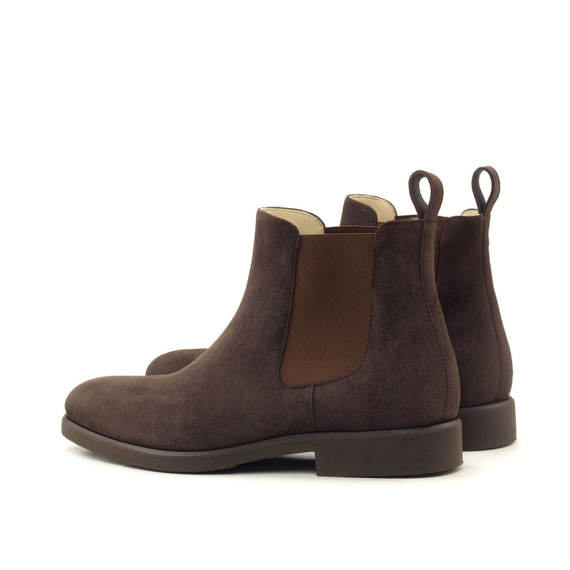 Ambrogio 2953 Men's Shoes Brown Suede Leather Chelsea Boots (AMB1011)-AmbrogioShoes