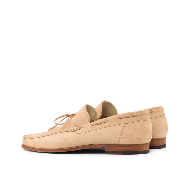 Ambrogio 3796 Men's Shoes Camel Suede Leather Moccasin Loafers (AMB1224)-AmbrogioShoes