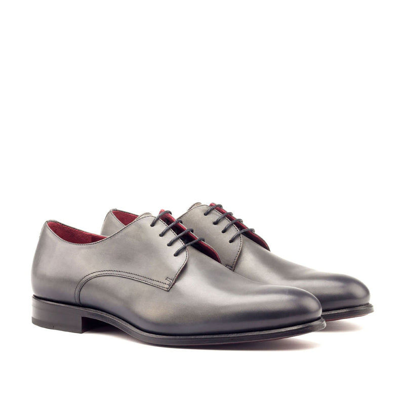 Ambrogio 2683 Men's Shoes Gray Calf-Skin Leather Derby Oxfords (AMB1071)-AmbrogioShoes