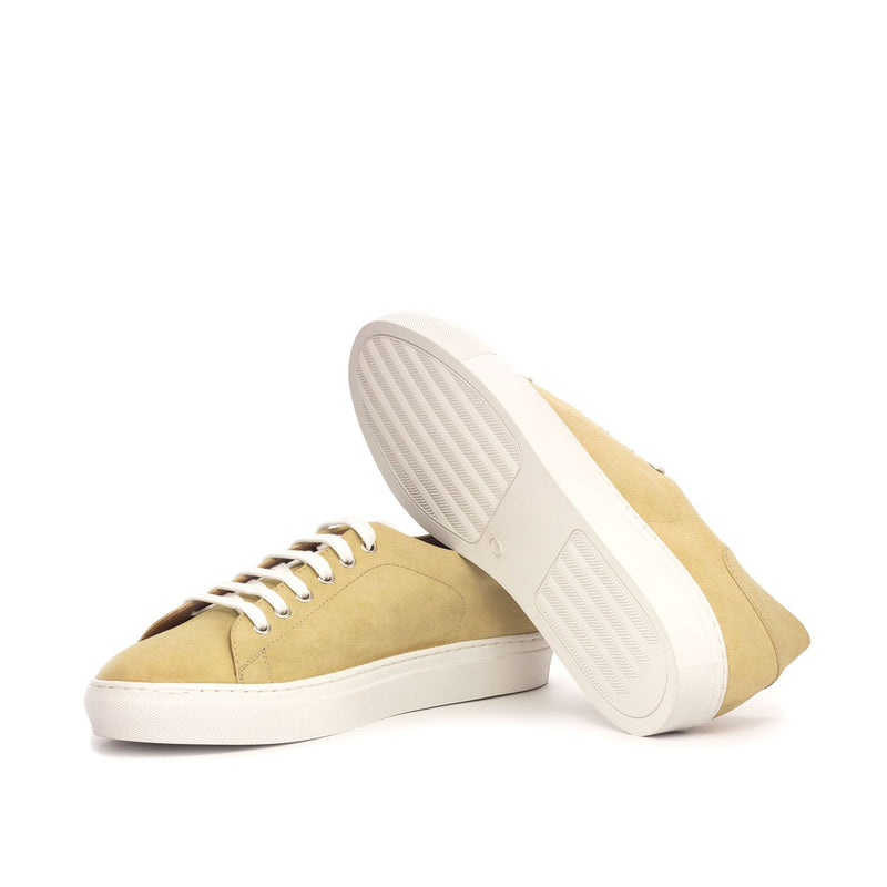 Ambrogio Men's Shoes Sand Suede / Calf-Skin Leather Trainer Sneakers (AMB2098)-AmbrogioShoes