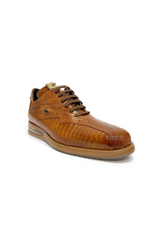 Belvedere 33624 Lupo Honey Exotic Genuine Ostrich Eyes Casual Sneakers (BVS3034)-AmbrogioShoes